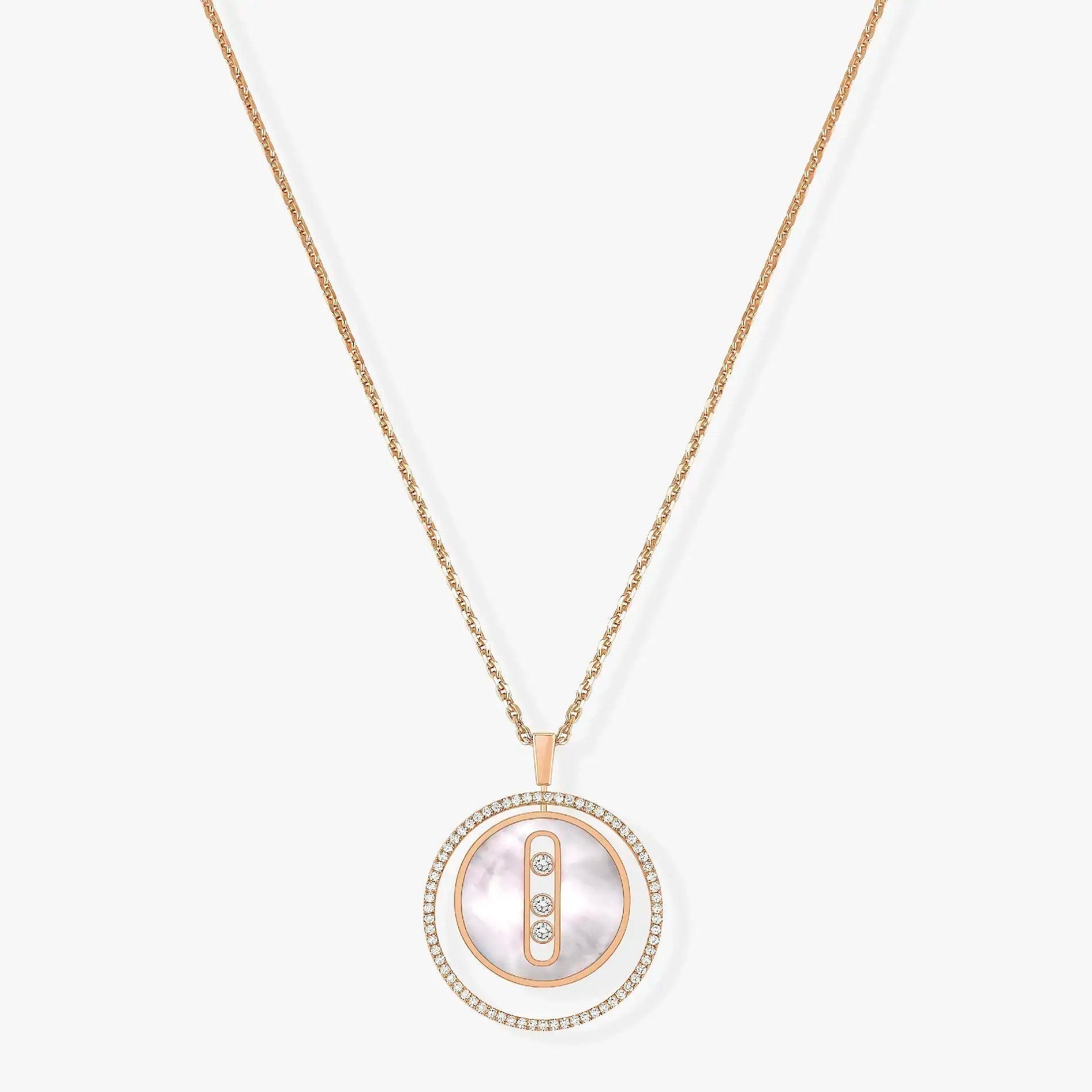 [Imperial]  MOVE MM NACRE BLANCHE DIAMOND NECKLACE