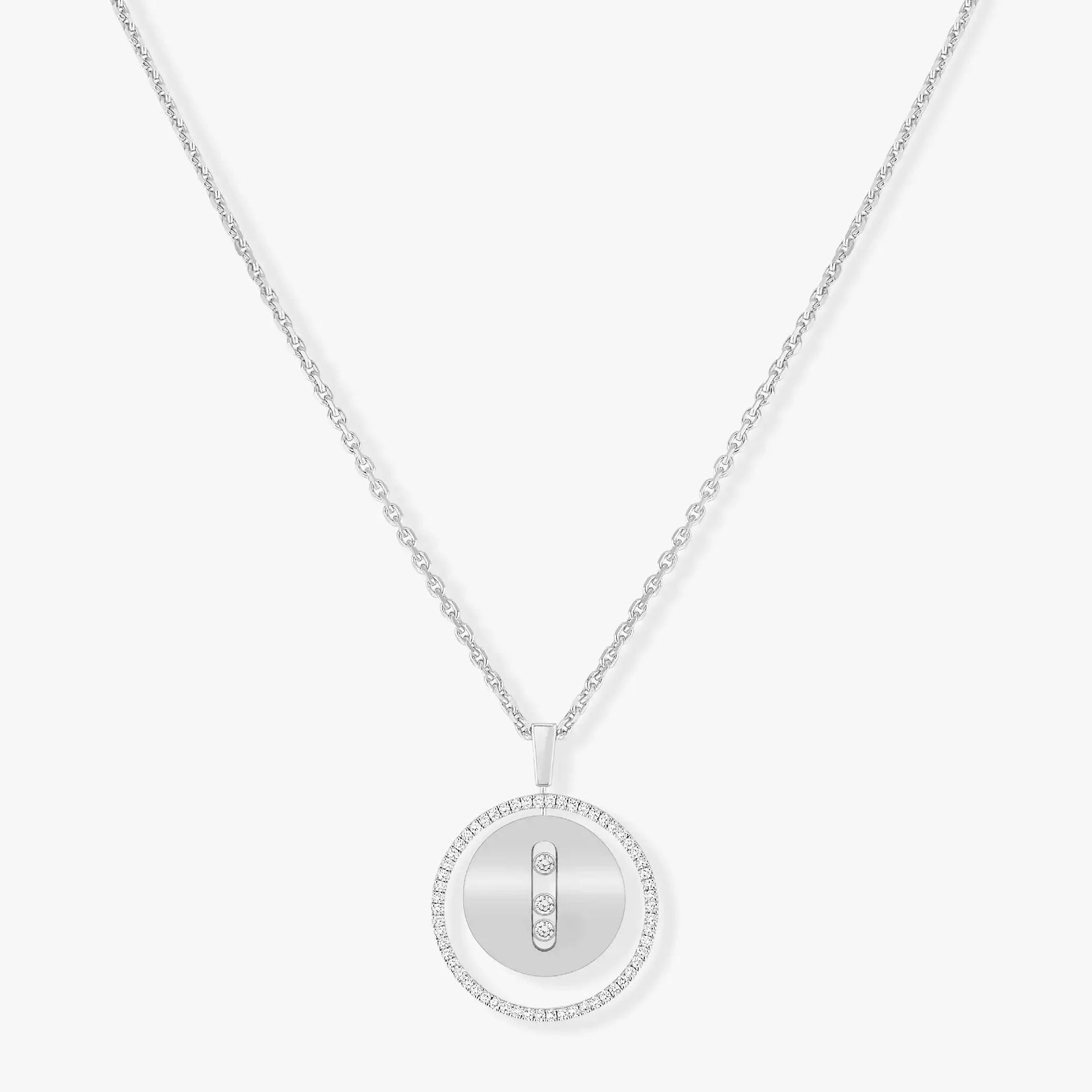 [Imperial]  MOVE MM SILVER DIAMOND NECKLACE