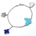 [Imperial] LUCKY SPRING SILVER BRACELET 4 MOTIF