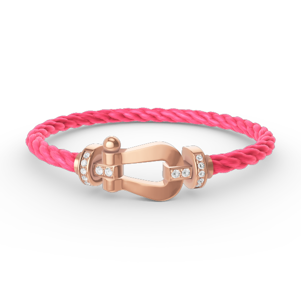 [Imperial] FORCE LARGE HORSESHOE HALF DIAMOND BRACELET ROSE GOLD