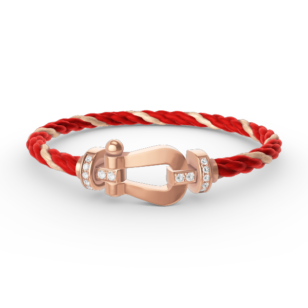 [Imperial] FORCE LARGE HORSESHOE HALF DIAMOND BRACELET ROSE GOLD