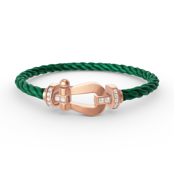 [Imperial] FORCE LARGE HORSESHOE HALF DIAMOND BRACELET ROSE GOLD