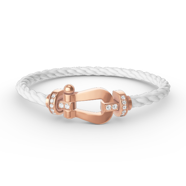 [Imperial] FORCE LARGE HORSESHOE HALF DIAMOND BRACELET ROSE GOLD