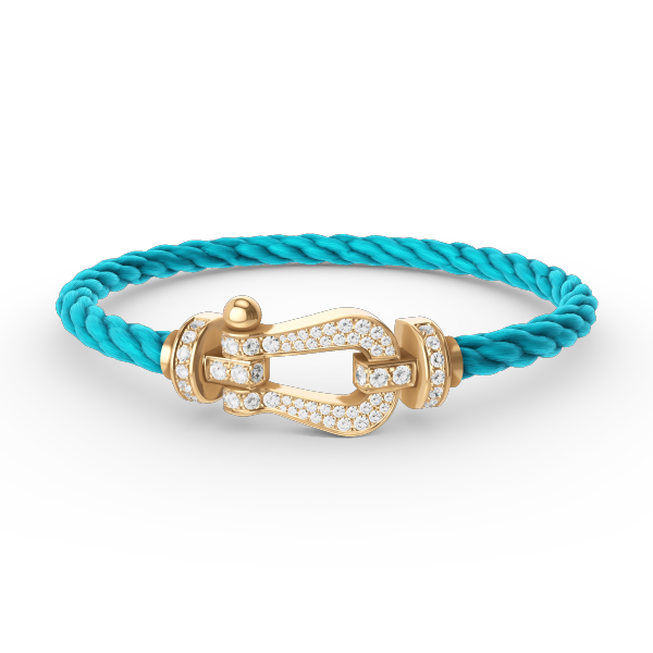 [Imperial] FORCE LARGE HORSESHOE FULL DIAMOND BRACELET GOLD