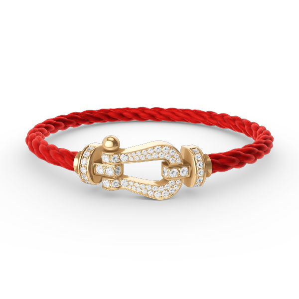 [Imperial] FORCE LARGE HORSESHOE FULL DIAMOND BRACELET GOLD