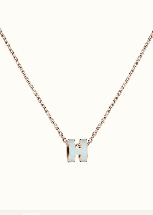 [Imperial] POP H LIGHT BLUE NECKLACE