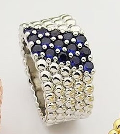 [Imperial]  PERLEE DIAMOND RING ,5-ROW DIAMOND-SET DESIGN