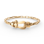 [Imperial] FORCE LARGE HORSESHOE CLASP  METAL BRACELET