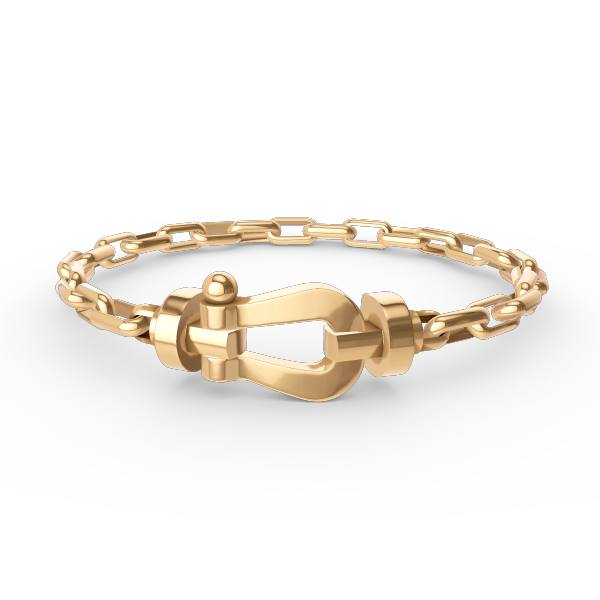 [Imperial] FORCE LARGE HORSESHOE CLASP  METAL BRACELET