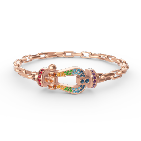 [Imperial] FORCE LARGE HORSESHOE CLASP  METAL BRACELET