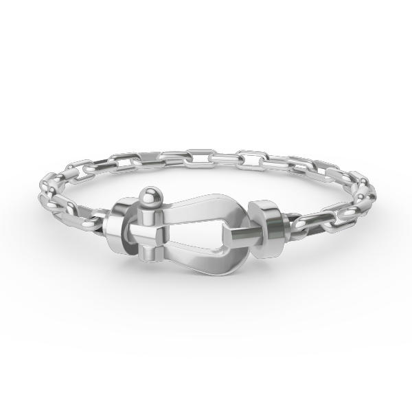 [Imperial] FORCE LARGE HORSESHOE CLASP  METAL BRACELET