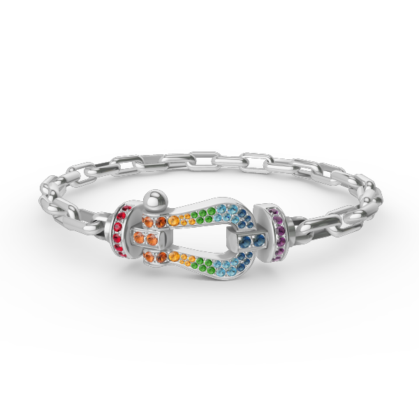 [Imperial] FORCE LARGE HORSESHOE CLASP  METAL BRACELET