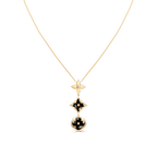 [Imperial] STAR AND SUN ONYX PINK GOLD NECKLACE