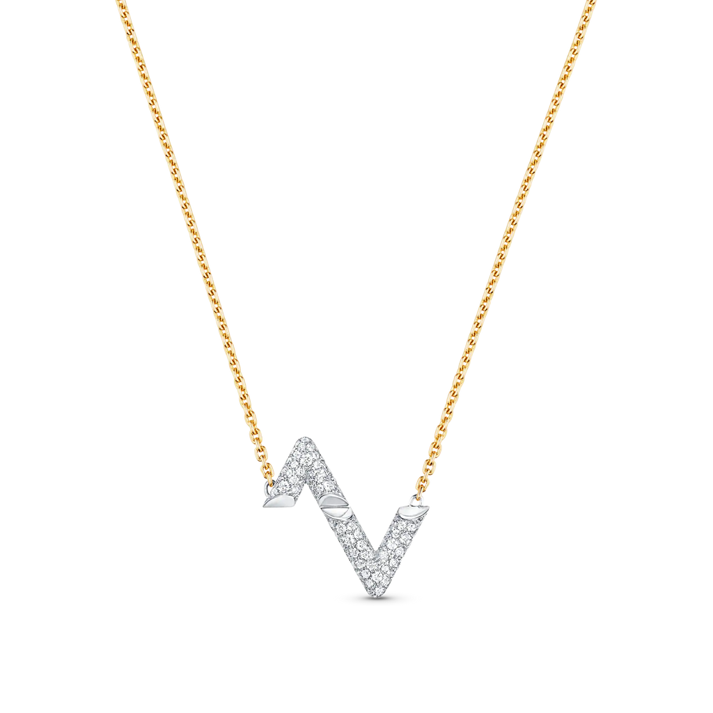 [Imperial] VOLT SILVER DIAMOND PEDANT NECKLACE
