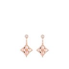 [Imperial] DOUBLE STAR PINK GOLD MOP DROP EARRINGS