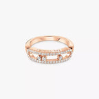 [Imperial]  Baby Move Gold Diamond Pave_ Ring