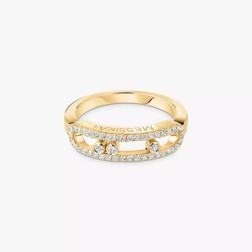 [Imperial]  Baby Move Gold Diamond Pave_ Ring