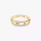 [Imperial]  Baby Move Gold Diamond Pave_ Ring