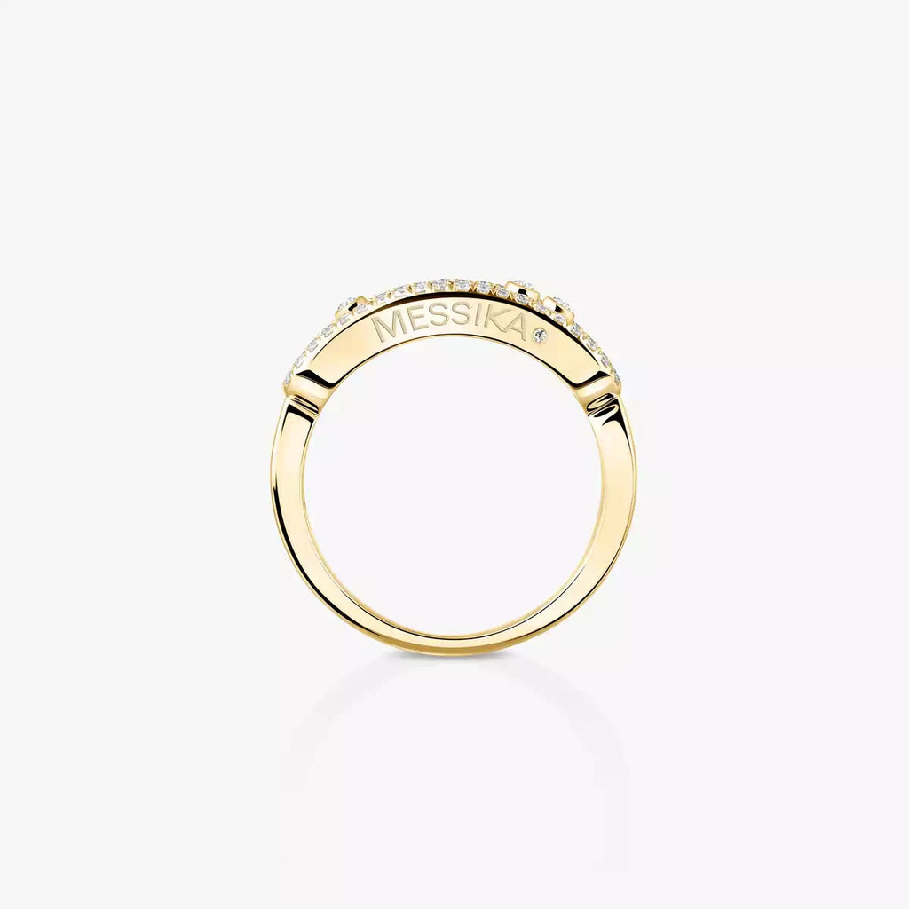 [Imperial]  Baby Move Gold Diamond Pave_ Ring