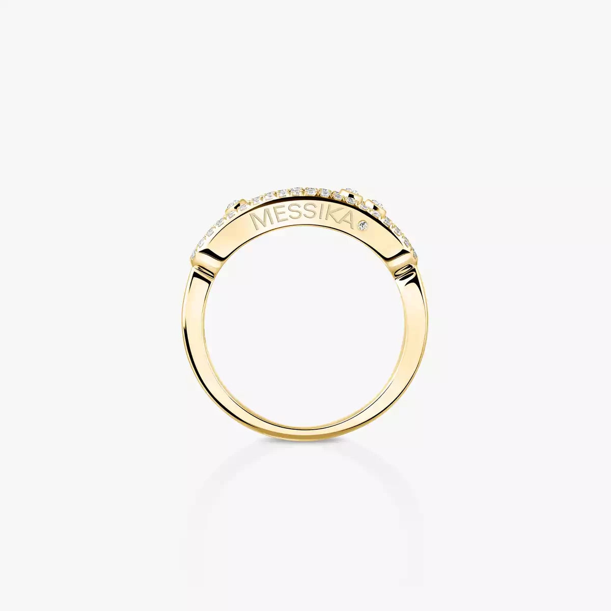 [Imperial]  Baby Move Gold Diamond Pave_ Ring