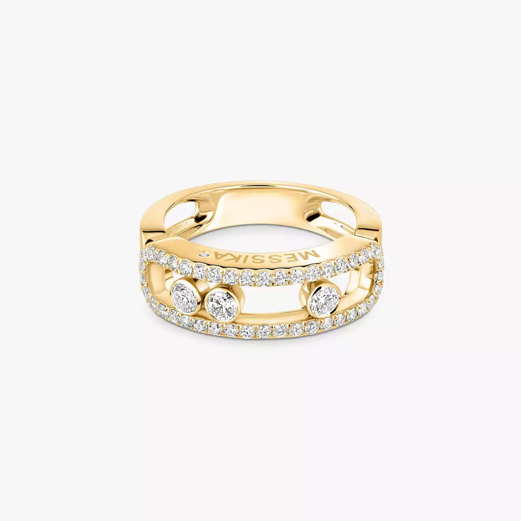 [Imperial]  Move Gold Diamond Pave_ Ring