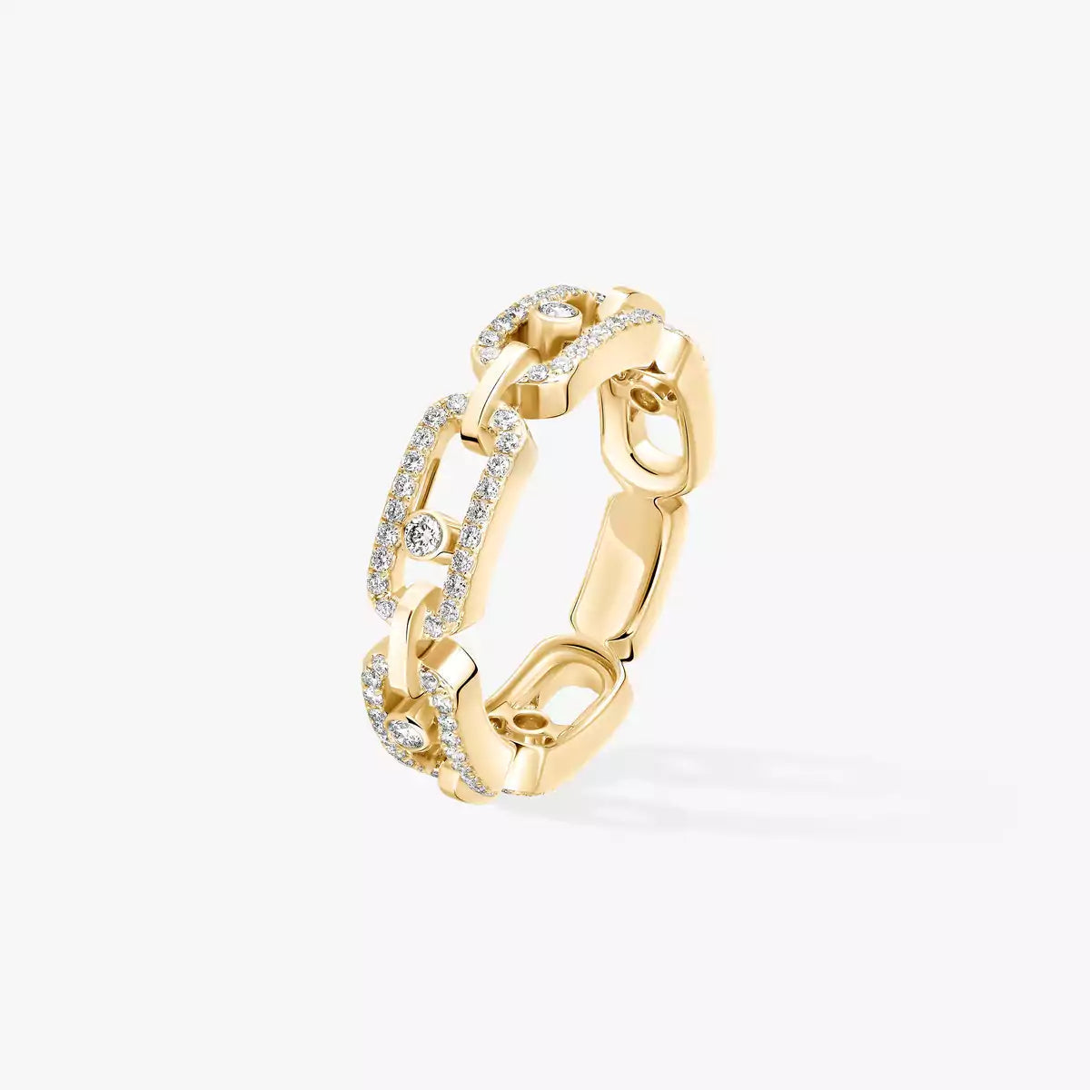 [Imperial] Move Link Pave_-Set Diamond Ring in Gold