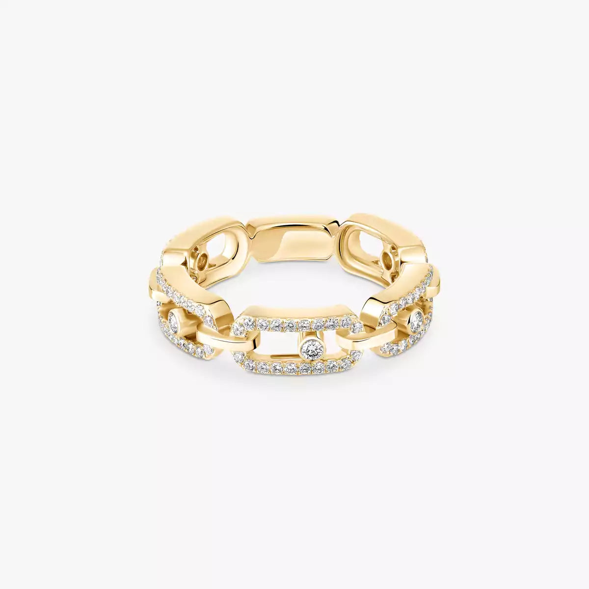 [Imperial] Move Link Pave_-Set Diamond Ring in Gold