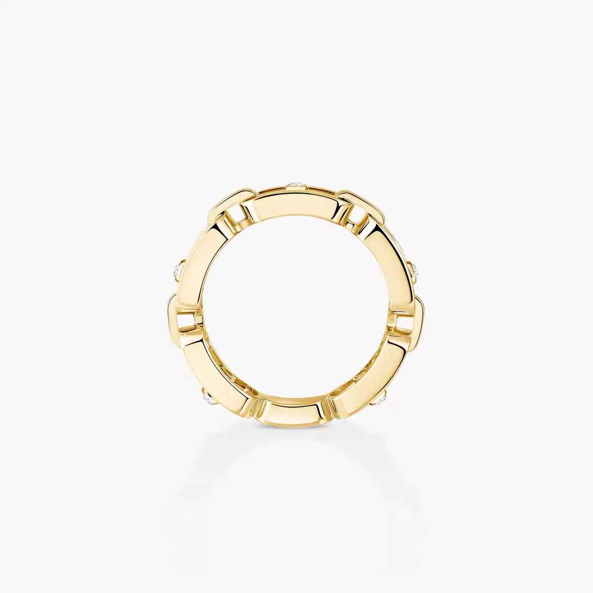 [Imperial] Move Link Pave_-Set Diamond Ring in Gold