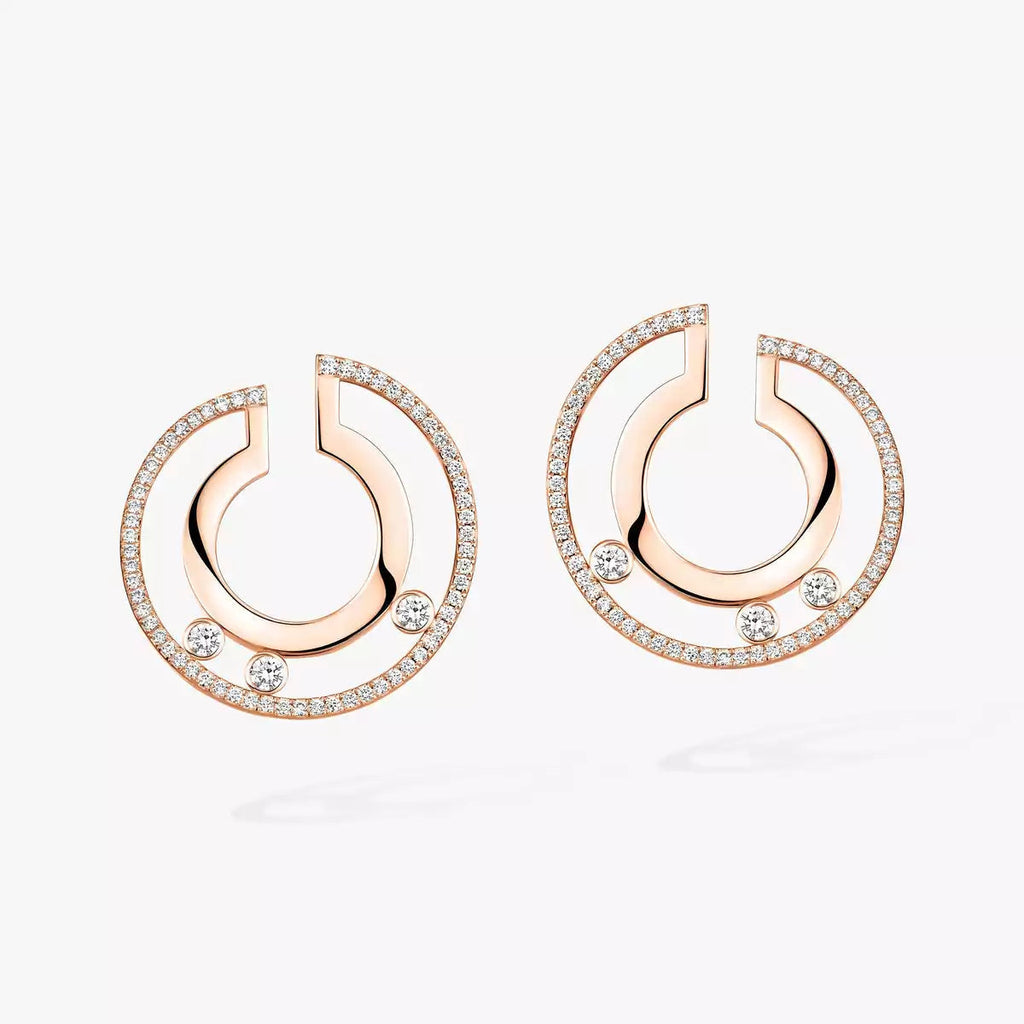 [Imperial] Move Romane Small Diamond Hoop Earrings