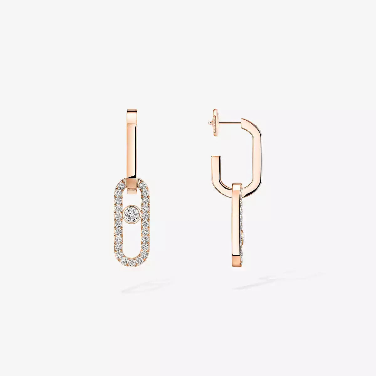 [Imperial] Move Link Diamond Earrings