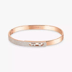 [Imperial] Move Noa Rose Gold Pavé Diamond Bangle Bracelet