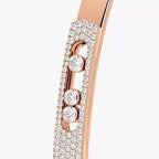 [Imperial] Move Noa Rose Gold Pavé Diamond Bangle Bracelet