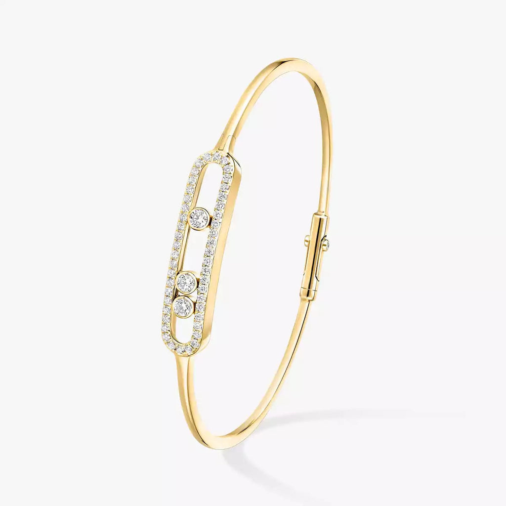 [Imperial] Move Pavé Diamond Bangle Bracelet M