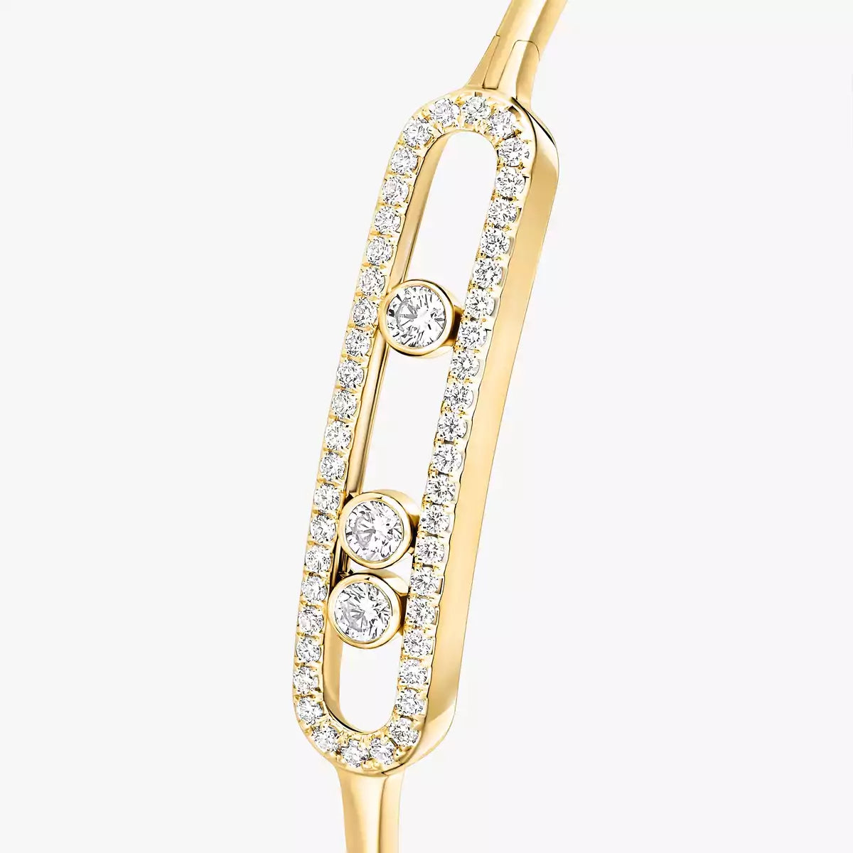 [Imperial] Move Pavé Diamond Bangle Bracelet M
