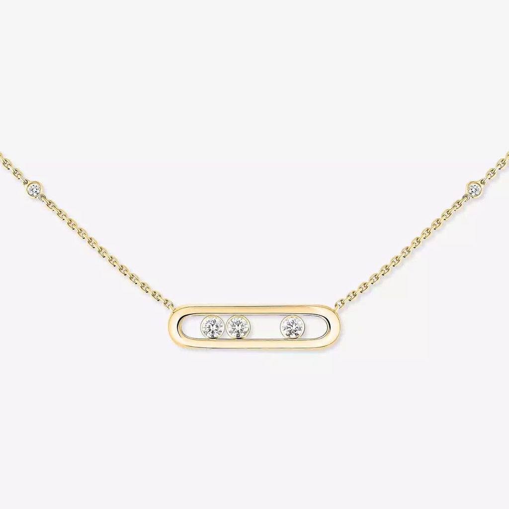 [Imperial]  Baby Move Gold Diamond Necklace
