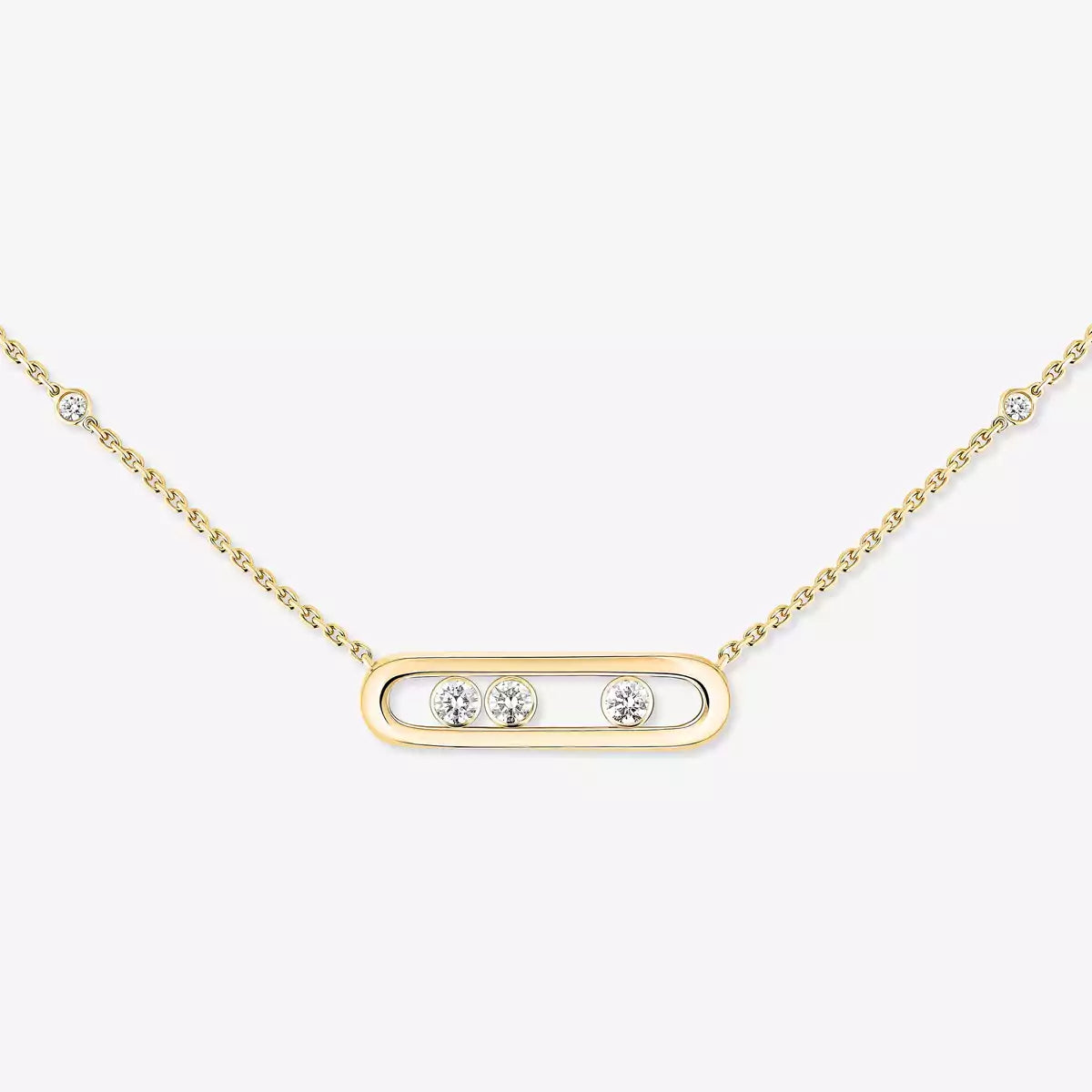 [Imperial]  Baby Move Gold Diamond Necklace