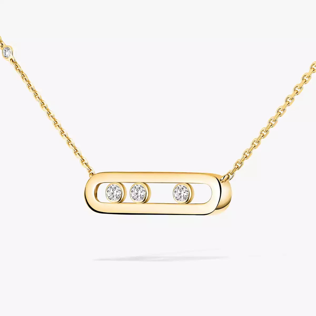 [Imperial]  Baby Move Gold Diamond Necklace