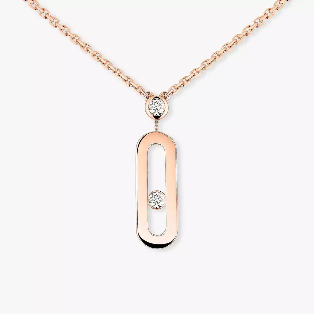 [Imperial]  Move Uno Gold Diamond Long Necklace