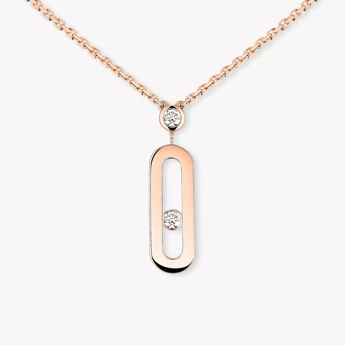 [Imperial]  Move Uno Gold Diamond Long Necklace