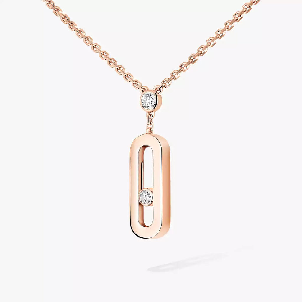 [Imperial]  Move Uno Gold Diamond Long Necklace