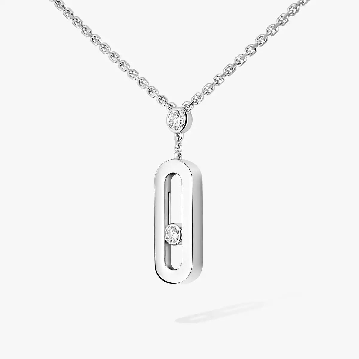 [Imperial]  Move Uno Gold Diamond Long Necklace