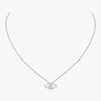 [Imperial] Pave_ Diamond Necklace Lucky Eye