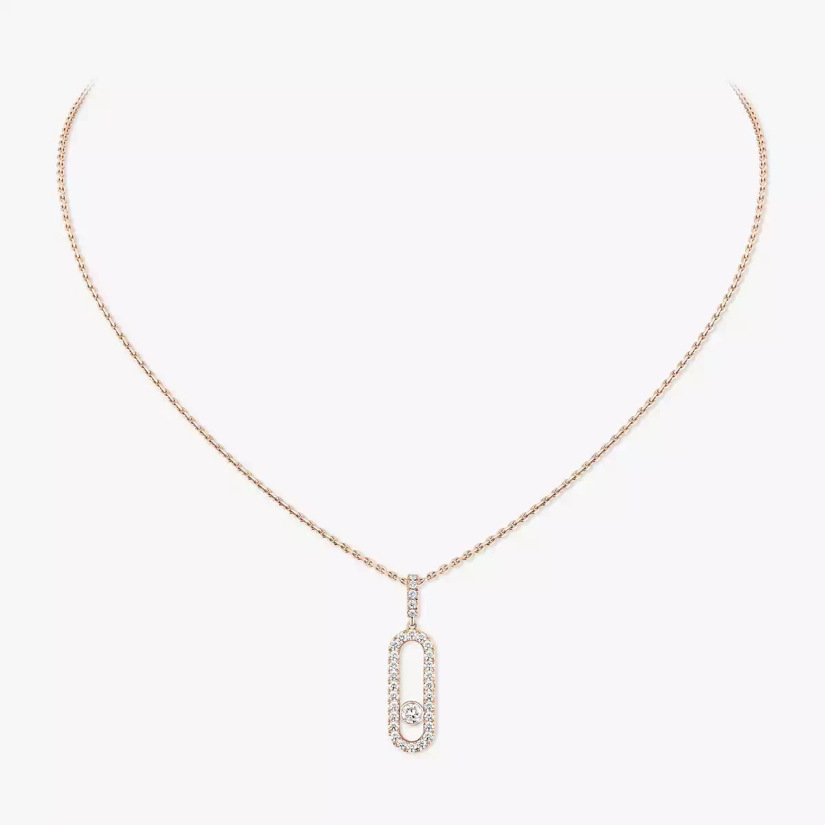 [Imperial] Move Uno Diamond Necklace in Rose Gold