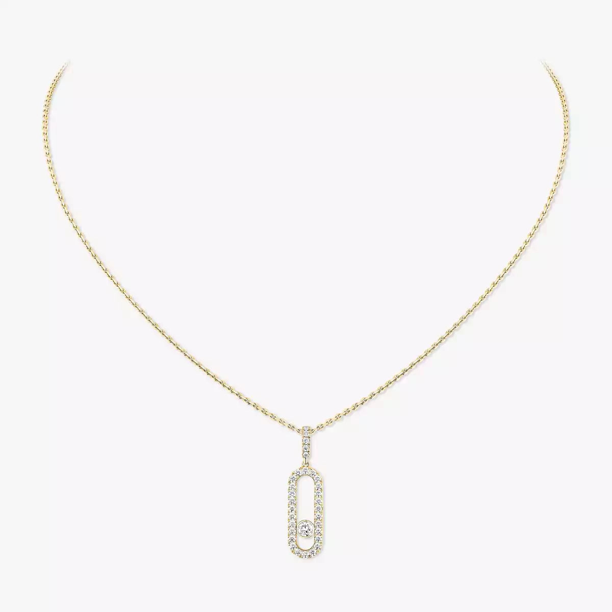 [Imperial] Move Uno Diamond Necklace in Rose Gold