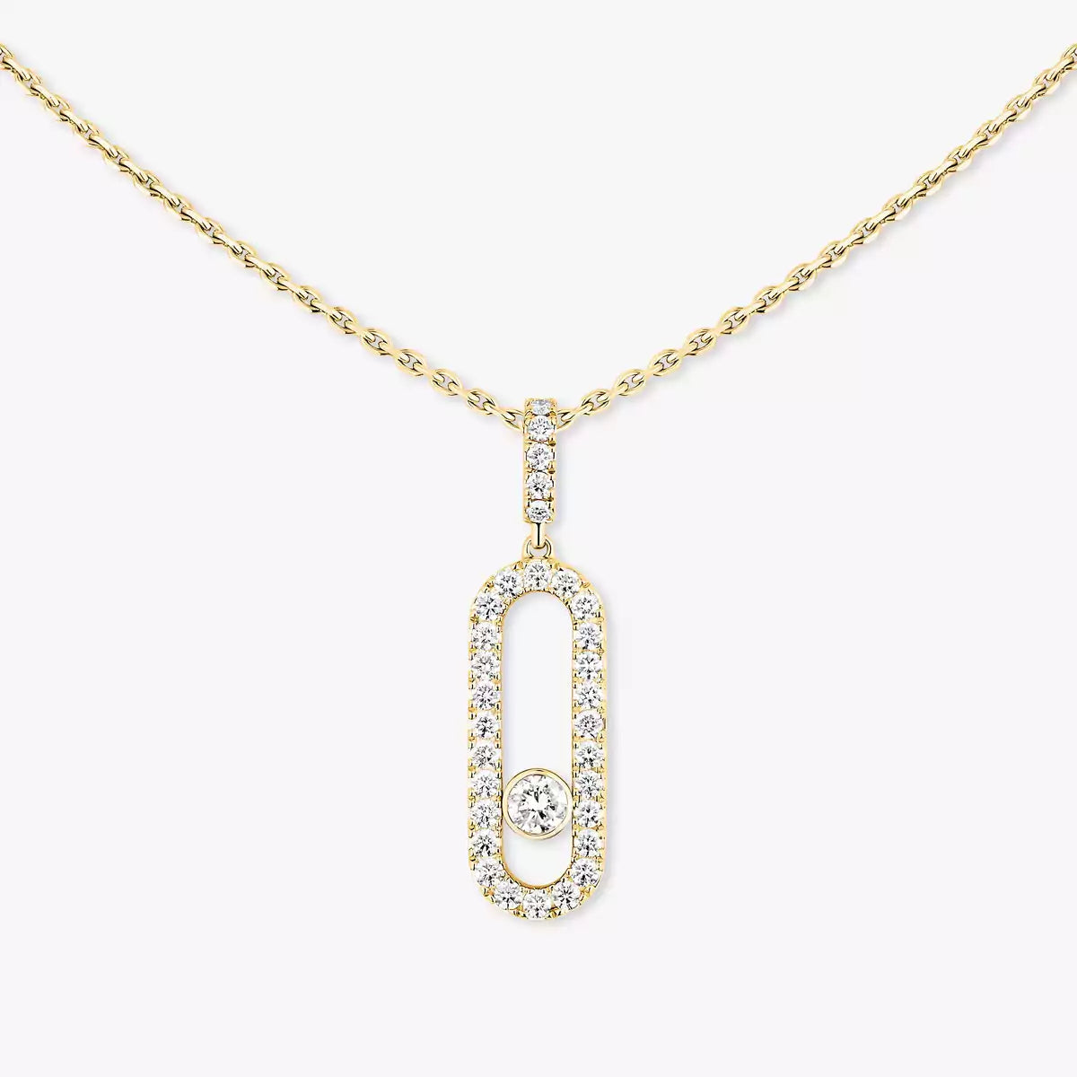 [Imperial] Move Uno Diamond Necklace in Rose Gold