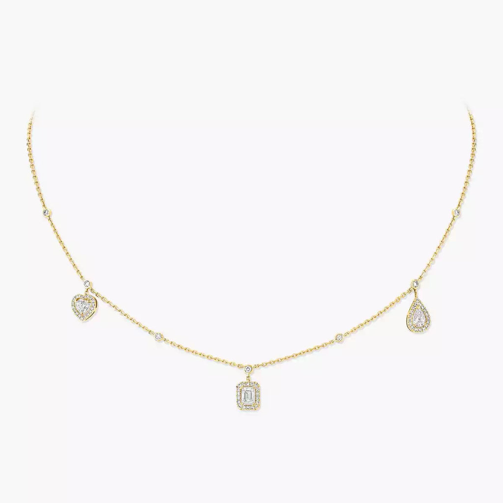[Imperial] My Twin Diamond Necklace in Silver