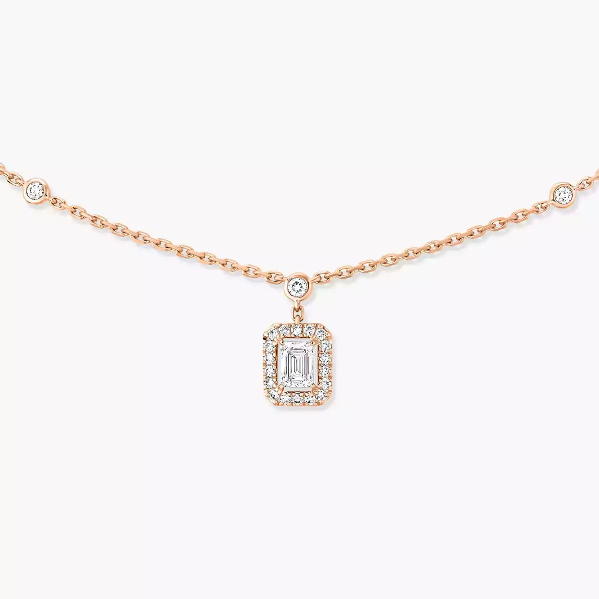 [Imperial] My Twin Diamond Necklace in Silver