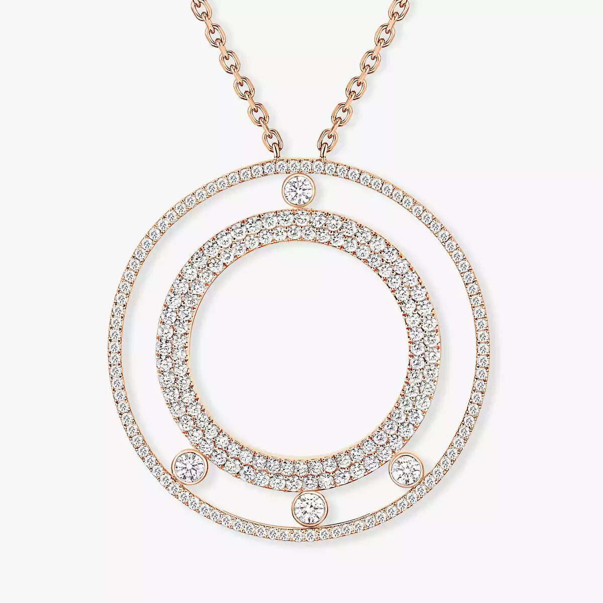 [Imperial] Move Romane Long Pave_-Set Diamond Necklace