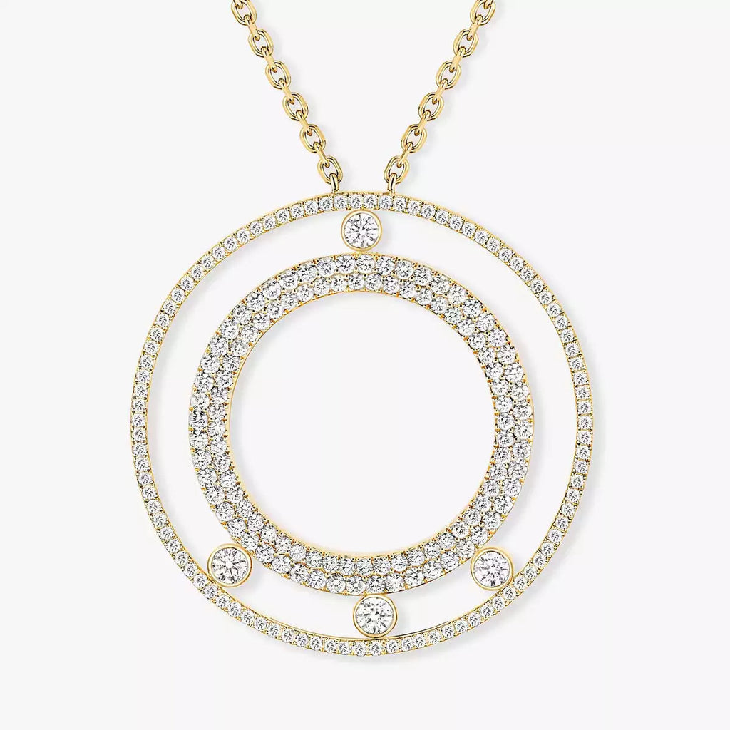 [Imperial] Move Romane Long Pave_-Set Diamond Necklace