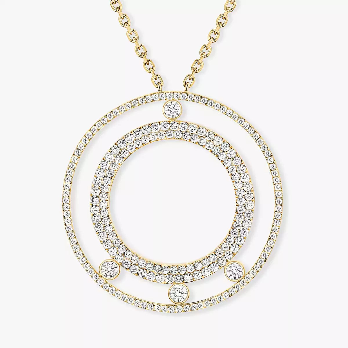 [Imperial] Move Romane Long Pave_-Set Diamond Necklace